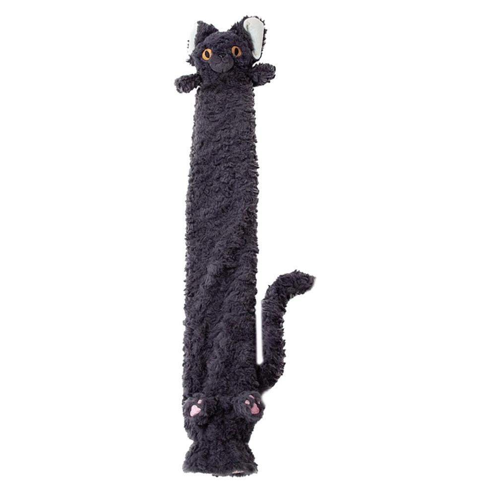 Leak Proof 2L Hot Water Bottle with Cute Long Cat Plush Cover for Cold Weather Comfort