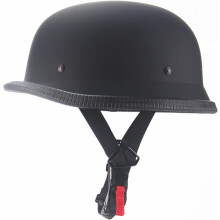 German Style Motorcycle Half Helmet DOT Approved Retro Half Face for Cruiser with Dustproof Mask XL Matt Black