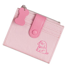 Bifold-Geldkartenhalter-Tasche, kompakte Geldbörse,-Rosa