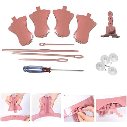 Knitting Machine Accessories Adapter Set Plastic Round Loom Attachments for 22 40 48 Jamit 2