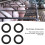100-Pack Plastic Pig Drinker Rings Poultry Drinkers Installation Washers 3