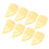 8Pcs ABS Finger Picks for Stringed Instruments, Beige, L 16mm & M 14mm 12