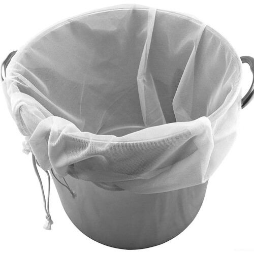 Extra Large 22 X 26 Nylon Fine Mesh Straining Bag Drawstring Closure Reusable All Grain Wine Making Nut Milk 1