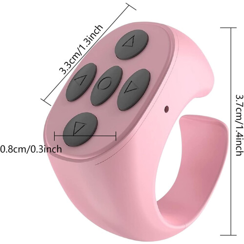 Wireless Camera Remote Portable Wireless Button Clicker Rechargeable Remote For Cell Phone Control Pink 1