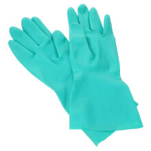 Fishing Gloves - Warm Skidproof Rubber Gloves for Catching Fish, Anti-Fishbone Design, Green, 32x11x0.5cm