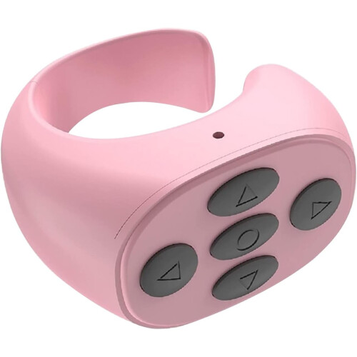 Wireless Camera Remote Portable Wireless Button Clicker Rechargeable Remote For Cell Phone Control Pink 2