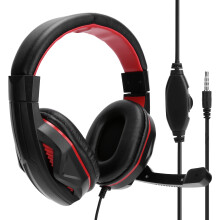 Adjustable Headband Gaming Headphones, Built-in Microphone for PS5, Xbox One, PC, Laptop, Mobile Devices with Omnidirectional Range, Immersive
