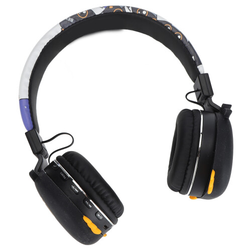 Kids Wireless Headphones Bluetooth Foldable With Volume Control Adjustable Headband Noise Cancellation And Microphone For Virtual Class Learning 2