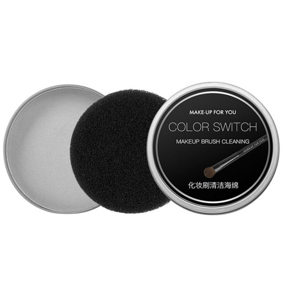 Reusable Sponge Dry Makeup Brush Cleaner Quick Color Removal Tool No Water Required Activated Carbon Filter Cotton Efficient Cleaning Portable Makeup