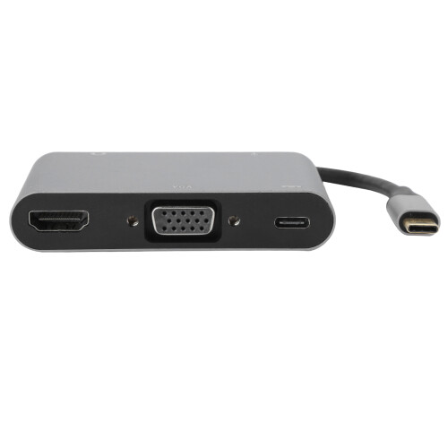 Πολυλειτουργικός διανομέας USB C με θύρες HDMI VGA Audio USB3.0, σταθμός σύνδεσης 5 σε 1 για 2