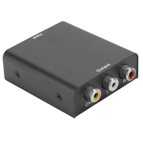 Composite Adapter AV to RF Modulator HDMI Output Support 4K Downscaling Durable Build Metal Frame 2