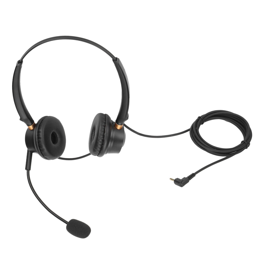 Professional Grade Binaural Headset With Noise Cancelling Microphone And 2.5Mm Cable Optimized For Office Call Centers With Background Noise Blocking 9012494080865