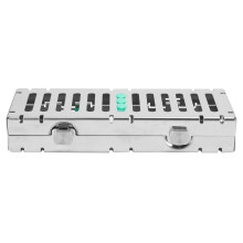 Sterilization Cassette for Dental Instruments Lockable Lid German Stainless Steel Autoclavable Surgical Instruments Holder Detachable Design Medical