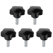 Hand Tightening Screw for Equipment Adjustment, Star Shaped Clamping Knob with M10x50mm Thread and Wear-Resistant Coating, Clamping Screw Knob