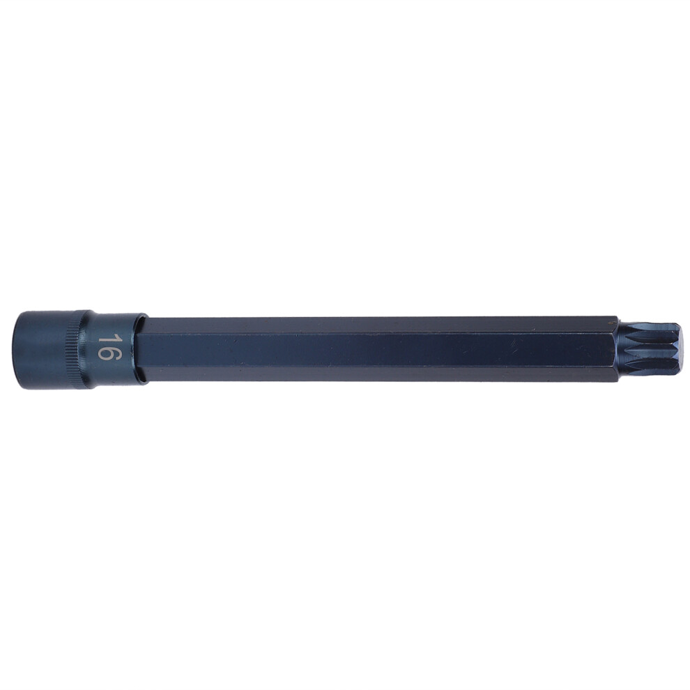 12-Point Alloy Steel Blueing Screwdriver Socket 1/2X200mm M16 8411378792787