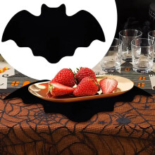 Sets de Table Chauve-Souris Sets de Table D'Halloween Sets de Table Antidérapants Sous-Verres Résistants à la Chaleur Décoration de Table pour la