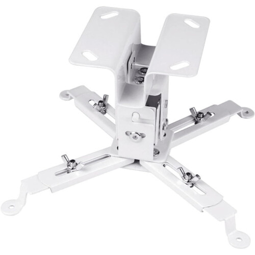 White Projector Wall Mount Bracket Adjustable Ceiling Hanging Holder Universal Hanger For Most Projectors