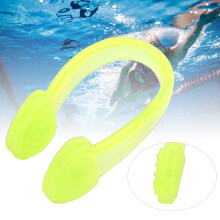 Wasserdichte Schwimmnase Clip aus Silikon PC Weiche Surf-Nasenstöpsel, Gelb