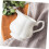 Ceramic Creamer Pitcher with Ergonomic Handle, Drip Pouring, Microwave and Dishwasher Safe 5