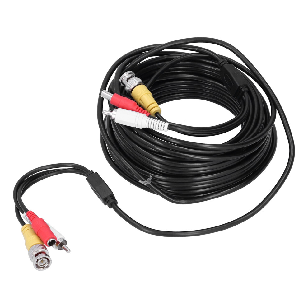 Portable Cctv Cable 3-In-1 Video Audio Power Cord Bnc+Rca+Dc 15M 49.2Ft 8031378799724