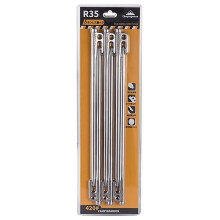 Campingmoon Heavy Duty Stalen Tentharingen met Haak- en Gatontwerp voor Outdoor Backpacking Kampeertentluifel R40-6