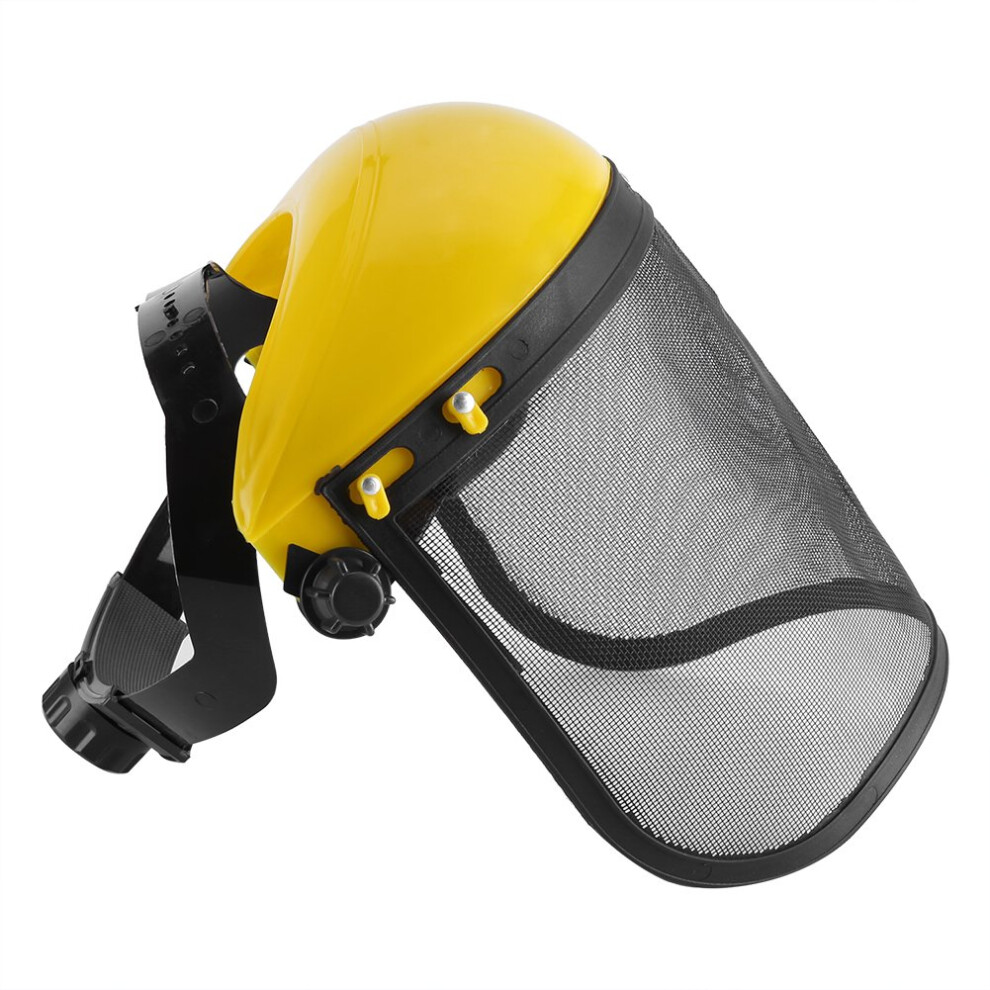 Safety Helmet With Full Face Mesh Visor, Adjustable Headband, Forestry Hard Hat Kit For Logging And Brushcutter Use 9187378799475