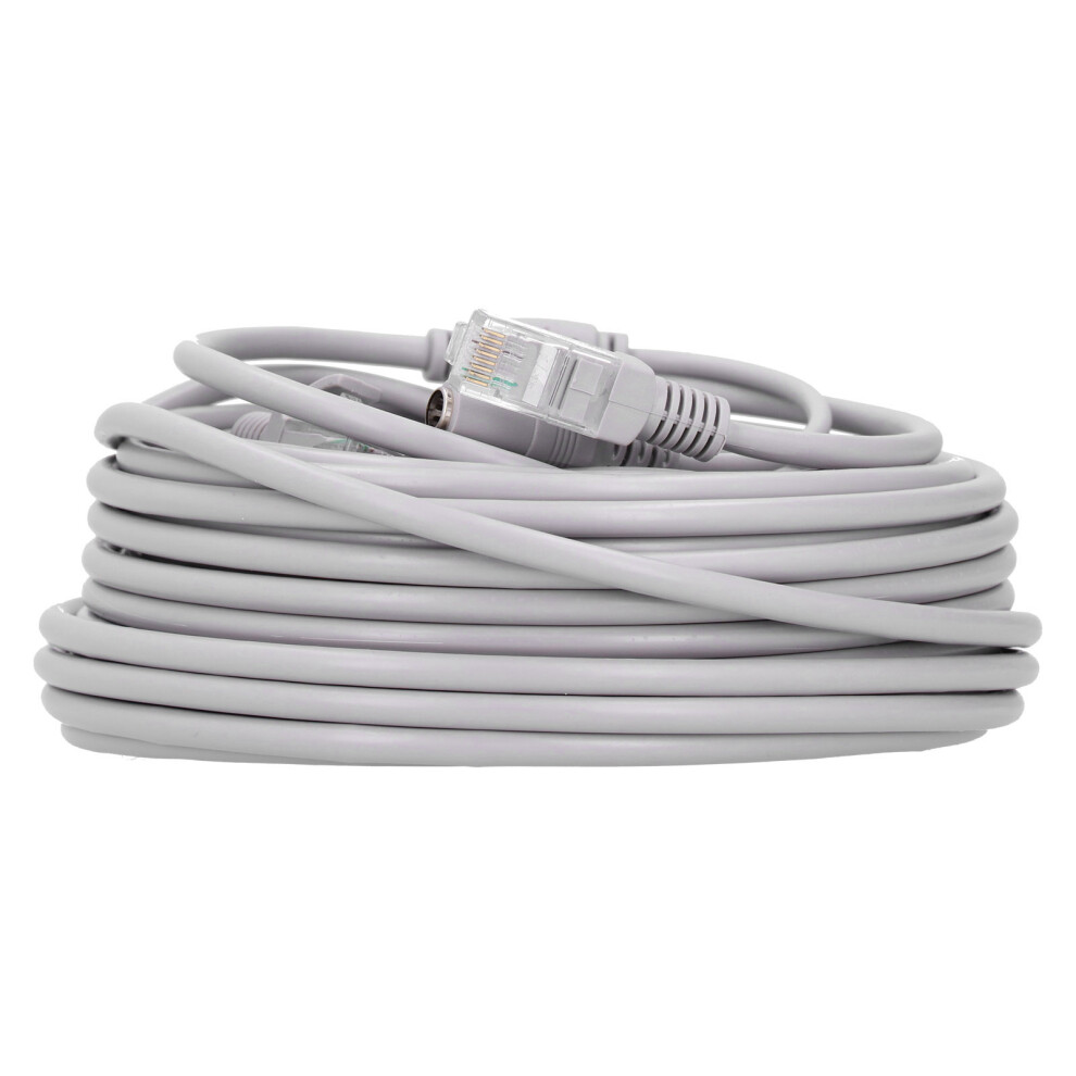 2-In-1 Portable Ethernet Cable 15M For Ip Camera Cctv Nvr Network 7901378801882