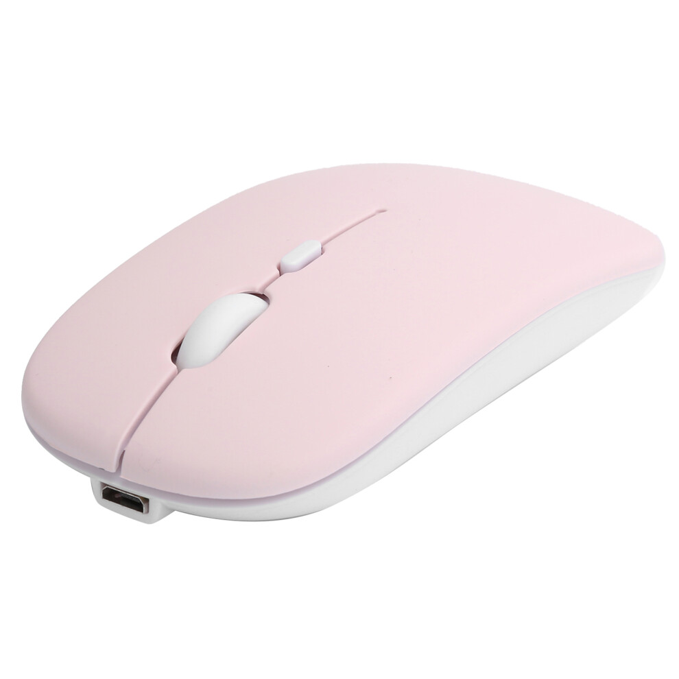 Bluetooth 5.0 Silent Wireless Mouse 2.4Ghz Adjustable Dpi Levels Pink 8741378802750