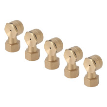 5PCS G1/2in Brass Pond Fountain Nozzle Set for Elegant Garden Waterscape and Hotel Display
