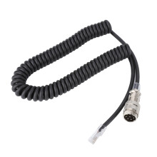 Kabel mikrofonowy, spiralny przedłużacz o jakości lotniczej zapewniający bezproblemową transmisję dźwięku, trwałość i kompatybilność z