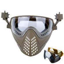 Hoogwaardige paintball oogbescherming, comfortabeler ontwerp met meerlaags schuim en verstelbare band, breed gezichtsveld met anticondenslens en 290