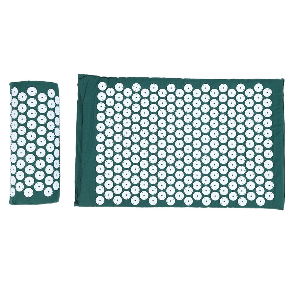 Stress Reduction Acupressure Mat Set Muscle Relaxation Acupuncture Point Massage Pillow Relieving Back And Neck Pain Promote Blood Circulation Sciati