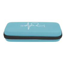 Estojo ergonômico para estetoscópio com bolso de tela, bolsa organizadora em EVA resistente a impactos para enfermeiros, médicos e estudantes, com
