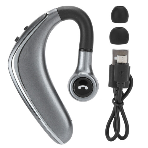 Versatile Bluetooth Headset, Dual Mic Noise Cancelling for Crystal-Clear Calls
