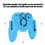Controle para jogos mobile com joystick, controle remoto, teclas de mira e disparo para celulares de até 6,5 polegadas, design ergonômico com 7