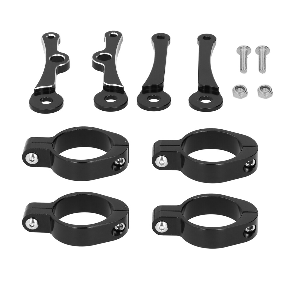 Fork Tube Headlight Bracket Cnc Aluminum Adjustable Clamp For 1.5-1.6In 3511378804888