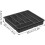 Silverware Organizer with Lid, Covered Cutlery Tray for Kitchen Drawer, 6 Compartment Black 5