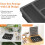 Silverware Organizer with Lid, Covered Cutlery Tray for Kitchen Drawer, 6 Compartment Black 4