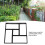 Kunststoff-Gartenpflasterformen 580 g Bodenformen 3