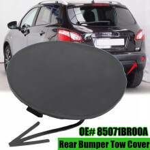 85071BR00A Auto-Abschlepphaken-Abdeckung für Heckstoßstange, Schwarz, für  Qashqai J10 2007 2008 2009 2010 2012 2013 2014
