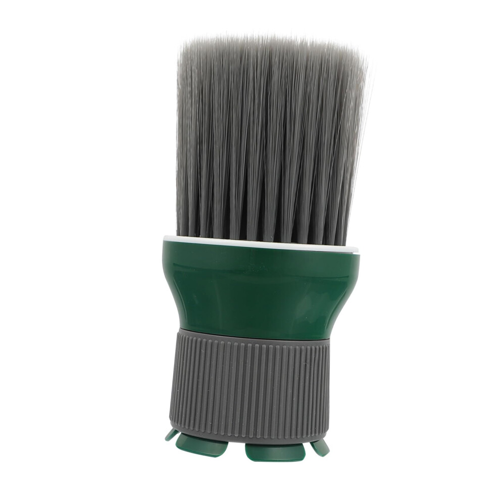 Green Barber Neck Duster Brush With Soft Bristles For Gentle Skin And Quick Hair Removal, 14.5X7cm