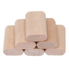 Wood Dowel Beech Stopper 8x22x40MM for Furniture Assembly 50PCS Set
