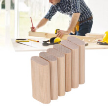Durable 50PCS Beech Dowel Blocks 6x20x40MM for Woodworking Projects