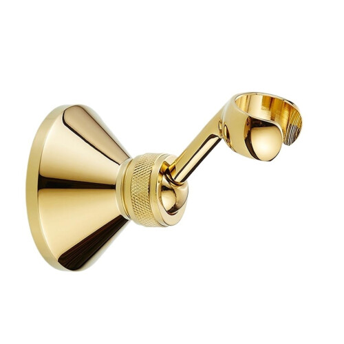 Black Adjustable Shower Head Holder with Strong Suction Cup, Drill Wall Mounted Bracket
