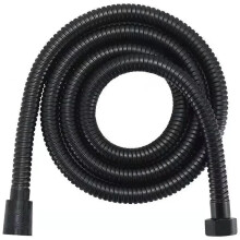 2m Black Stainless Steel Shower Hose Universal Fit RustResistant Tangle Bathroom Replacement