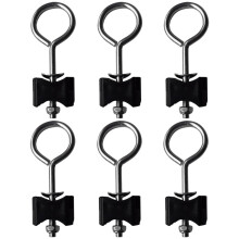 Trampoline Screws Set, 6Pcs, Heavy Duty Steel Fix Screws For Large And Small Trampolines, Quick Install, Enhanced Safety