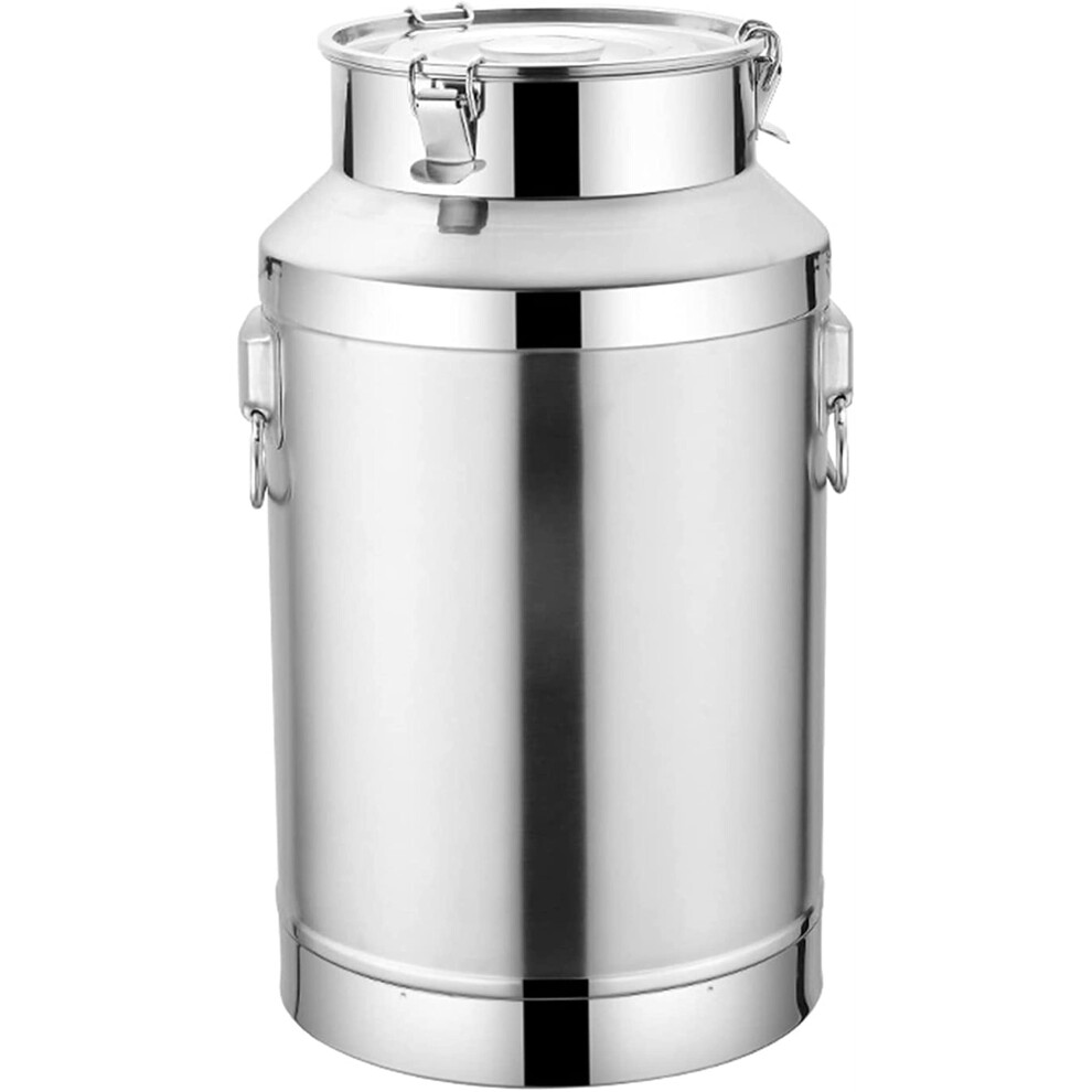 Milk Can With Sealed Lid 201 Stainless Steel 88L Milk Transport Bucket Pail For Liquid And Solid Storage 9094768779217