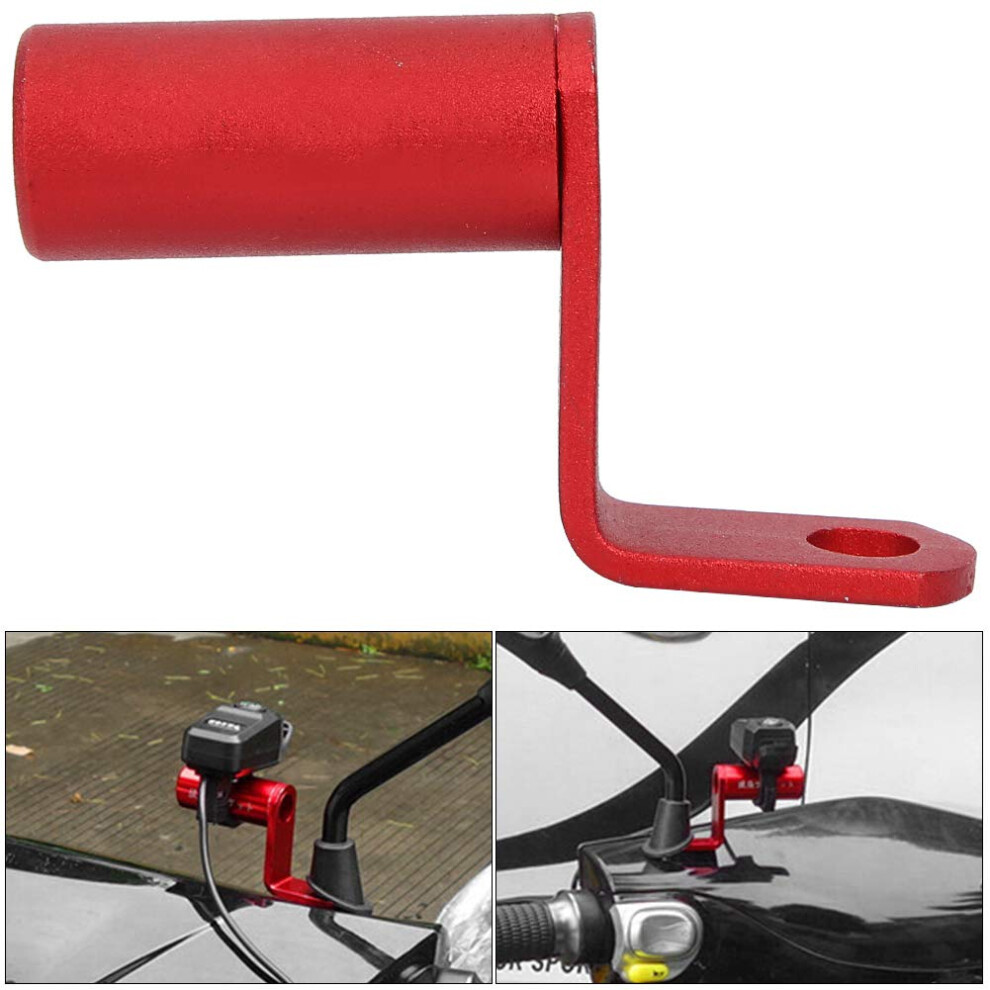 Cnc Aluminum Motorcycle Mirror Mount Bracket, Durable Colorful Clamp For Universal Bike Rearview 9199774985918