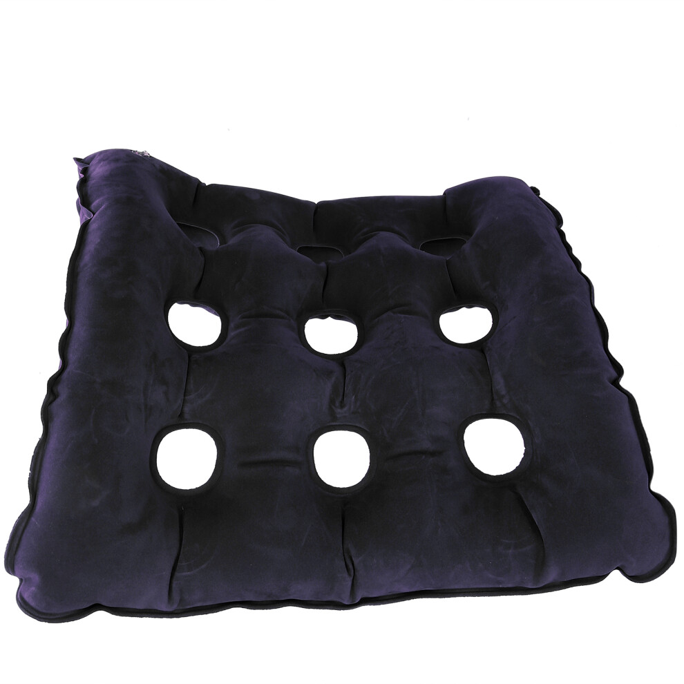 Comfortable Royal Blue Inflatable Anti-Bedsore Chair Cushion 19.5in