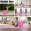 3M Pink Inflatable Gymnastics Mat & Air Roller 5